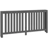 Image de vidaXL Vidaxl Cache-Radiateur Gris 169x19x84 Cm Bois Massif De Pin