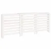 Image de Vidaxl Cache-Radiateur Blanc 210x21x85 Cm Bois Massif De Pin