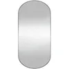 Image de vidaXL vidaXL Miroir mural 45x100 cm Verre Ovale