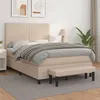 Image de vidaXL Sommier à lattes de lit avec matelas Cappuccino 140x200 cm