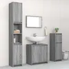 Image de vidaXL Ensemble de meubles de salle de bain 4 pcs Sonoma gris
