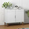 Image de vidaXL Buffet MOLDE Blanc 90x40x80 cm Bois massif de pin350547