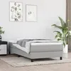 Image de vidaXL Sommier à lattes de lit avec matelas Gris clair 90x200 cm Tissu3144045