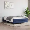 Image de vidaXL Sommier à lattes de lit avec matelas Bleu 140x200 cm Tissu