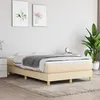 Image de vidaXL Sommier à lattes de lit avec matelas Crème 120x200 cm Tissu