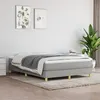 Image de vidaXL Sommier à lattes de lit avec matelas Gris clair 140x190cm Tissu