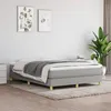 Image de vidaXL Lit Ã  sommier tapissier avec matelas Gris clair 140x190cm Tissu