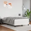 Image de vidaXL Sommier à lattes de lit avec matelas Blanc 120x200cm Similicuir