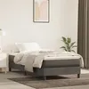Image de vidaXL Sommier à lattes de lit et matelas Gris foncé 90x190 cm Velours