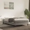 Image de vidaXL Sommier à lattes de lit et matelas Gris clair 120x200cm Velours