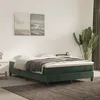 Image de vidaXL Sommier à lattes de lit et matelas Vert foncé 140x200cm Velours3144336