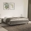 Image de vidaXL Sommier à lattes de lit et matelas Gris clair 160x200cm Velours3144339