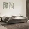 Image de vidaXL Sommier à lattes de lit et matelas Gris foncé 200x200cm Velours