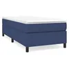 Image de vidaXL Lit Ã  sommier tapissier avec matelas Bleu 80x200 cm Tissu