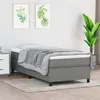 Image de vidaXL Sommier à lattes de lit et matelas Gris foncé 90x190 cm Tissu