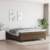 Image de vidaXL Sommier à lattes de lit avec matelas Marron foncé 180x200 cm