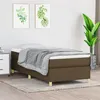 Image de vidaXL Sommier à lattes de lit avec matelas Marron foncé 90x190 cm