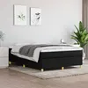 Image de vidaXL Sommier à lattes de lit avec matelas Noir 140x200 cm Tissu