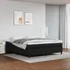 Image de vidaXL Sommier à lattes de lit avec matelas Noir 180x200 cm Similicuir