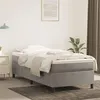Image de vidaXL Sommier à lattes de lit et matelas Gris clair 100x200cm Velours