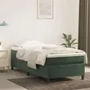 Image de vidaXL Sommier à lattes de lit avec matelas Vert foncé 100x200 cm
