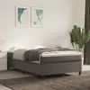 Image de vidaXL Sommier à lattes de lit et matelas Gris foncé 120x200cm Velours