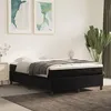 Image de vidaXL Sommier à lattes de lit avec matelas Noir 140x190 cm Velours3144677