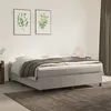 Image de vidaXL Sommier à lattes de lit et matelas Gris clair 160x200cm Velours