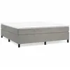 Image de vidaXL Lit Ã  sommier tapissier et matelas Gris clair 160x200cm Velours