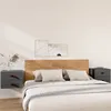 Image de vidaXL Tables de chevet murales 2 pcs Gris 50x36x40 cm820981