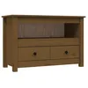 Image de vidaXL Meuble TV Marron miel 79x35x52 cm Bois de pin massif