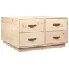 Image de vidaXL Table basse 80x80x45 cm Bois massif de pin