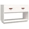 Image de vidaXL Meuble TV Blanc 90x40x60 cm Bois de pin massif