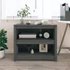 Image de vidaXL Bibliothèque Gris 80x35x68 cm Bois de pin massif821676