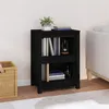 Image de vidaXL Bibliothèque Noir 50x35x68 cm Bois de pin massif821703