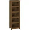 Image de vidaXL Vidaxl Bibliothèque Marron Miel 50x35x154 Cm Bois De Pin Massif