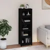 Image de vidaXL Bibliothèque Noir 50x35x154 cm Bois de pin massif821718