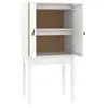 Image de vidaXL Buffet haut Blanc 60x40x120 cm Bois massif de pin