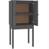 Image de vidaXL Buffet haut Gris 60x40x120 cm Bois massif de pin
