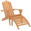 Image de vidaXL Chaises Adirondack de jardin repose-pieds lot de 2 Bois acacia3145015