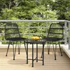 Image de vidaXL Chaises de jardin lot de 2 Noir 48x62x84 cm Résine tressée319429
