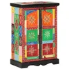 Image de vidaXL Buffet peint à la main avec portes 53x30x75 cm Bois de manguier350681
