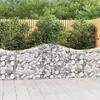 Image de vidaXL Paniers à gabions arqués 20 pcs 200x30x80/100 cm Fer galvanisé