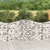 Image de vidaXL Paniers à gabions arqués 4 pcs 200x30x100/120 cm Fer galvanisé