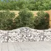 Image de vidaXL Paniers à gabions arqués 3 pcs 200x50x60/80 cm Fer galvanisé3145599