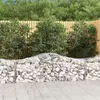Image de vidaXL Paniers à gabions arqués 5 pcs 200x50x60/80 cm Fer galvanisé