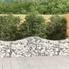 Image de vidaXL Paniers à gabions arqués 10 pcs 200x50x60/80 cm Fer galvanisé