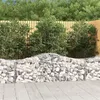 Image de vidaXL Paniers à gabions arqués 14 pcs 200x50x60/80 cm fer galvanisé