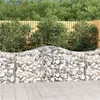 Image de vidaXL Paniers à gabions arqués 7 pcs 200x50x80/100 cm Fer galvanisé