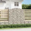 Image de vidaXL Paniers à gabions arqués 8 pcs 200x50x220/240 cm Fer galvanisé3145772